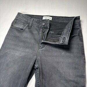 Abercrombie & Fitch Skinny High Rise Jeans Womens 4R 27x28 Dark Wash Denim Y2K